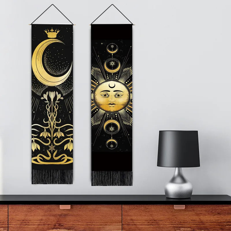 Sélection de tapisseries spirituelles – décoration murale mystique et énergétique pour intérieur zen – Aura Cristal